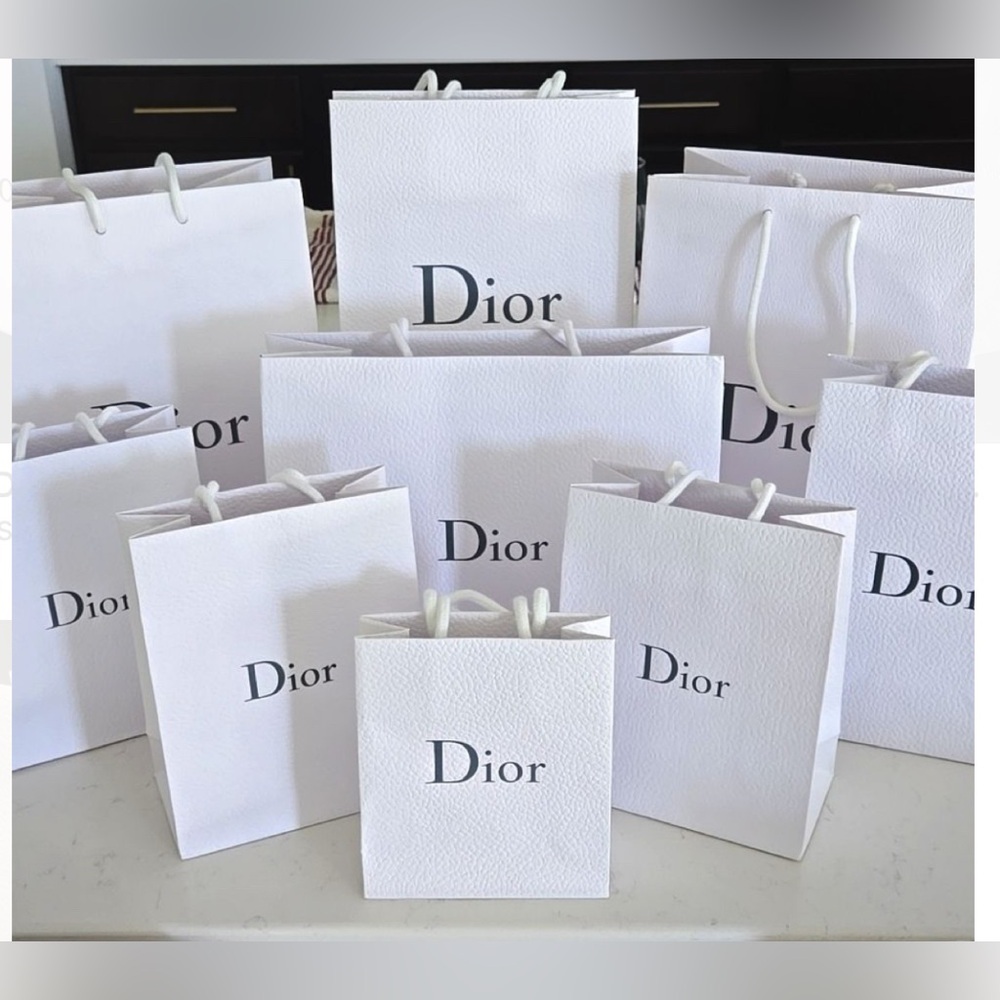 🌟💛 Dior Shopping Bag small + Super Large Ribbon